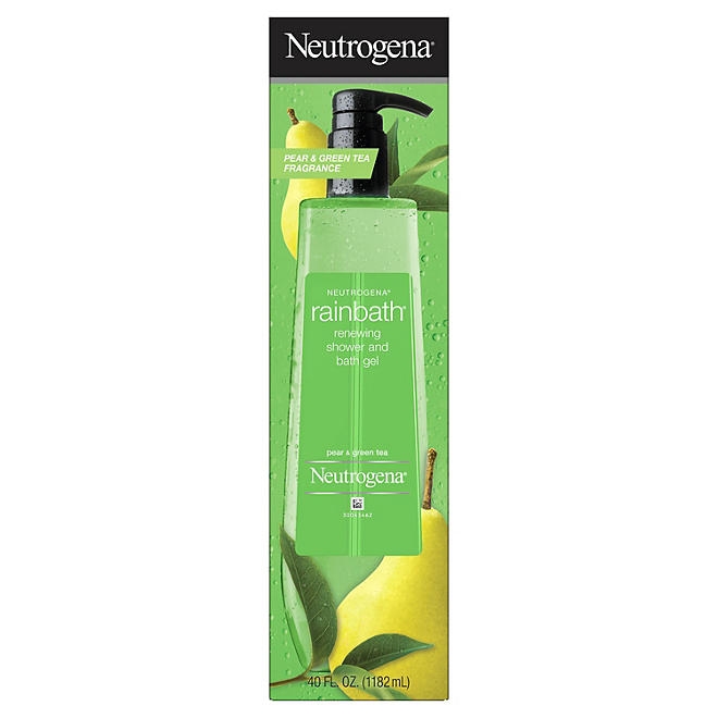 Neutrogena Rainbath Renewing Shower and Bath Gel, Pear & Green Tea, 40 fl. oz. - Image 2