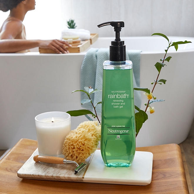 Neutrogena Rainbath Renewing Shower and Bath Gel, Pear & Green Tea, 40 fl. oz. - Image 4