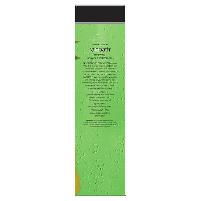 Neutrogena Rainbath Renewing Shower and Bath Gel, Pear & Green Tea, 40 fl. oz. - Image 7