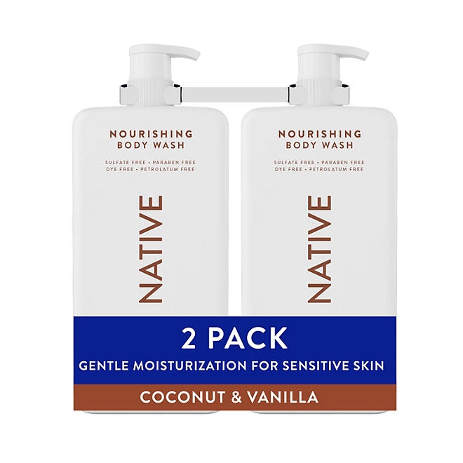 Native Nourishing Body Wash, Coconut & Vanilla, 36 fl. oz., 2 pk. - Image 2