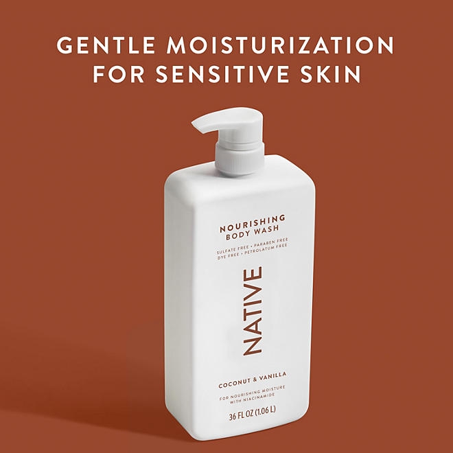 Native Nourishing Body Wash, Coconut & Vanilla, 36 fl. oz., 2 pk. - Image 4