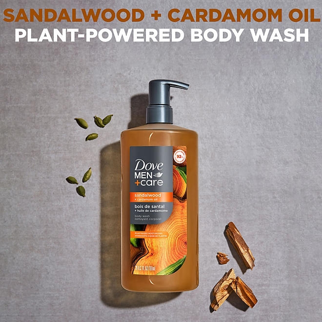 Dove Men+Care Sandalwood Body Wash, 26 fl. oz., 2 pk. - Image 4