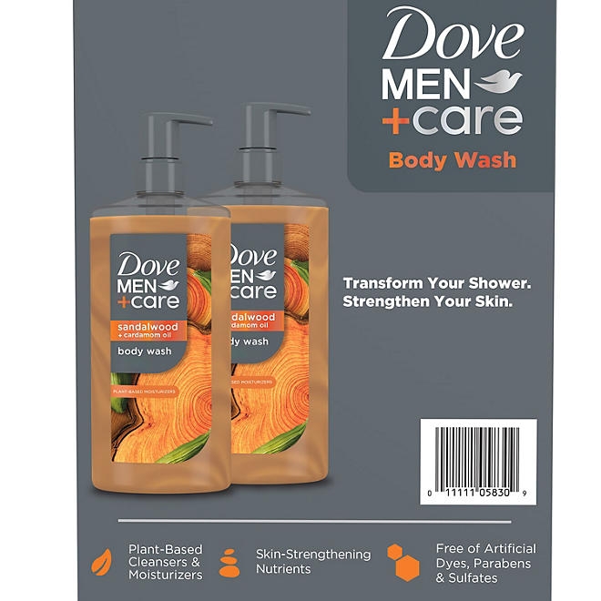 Dove Men+Care Sandalwood Body Wash, 26 fl. oz., 2 pk. - Image 8