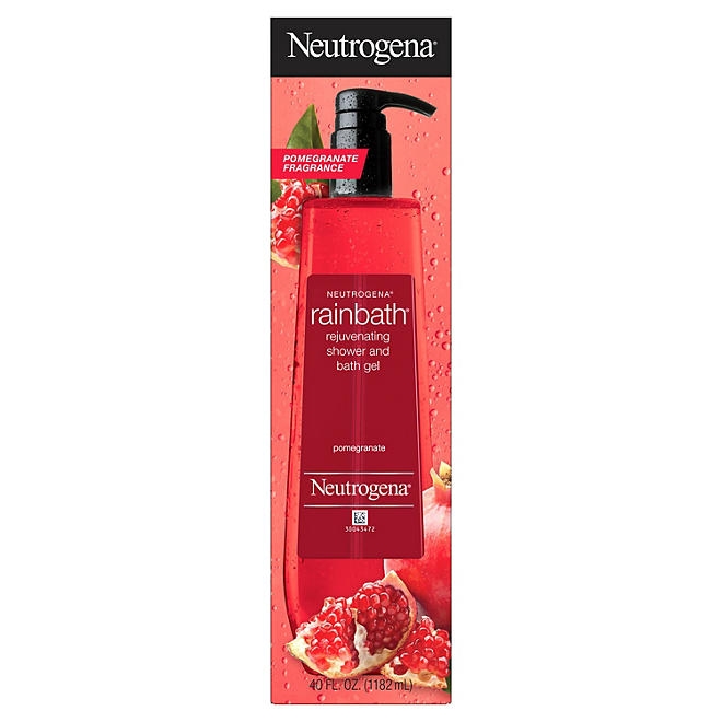 Neutrogena Rainbath Rejuvenating Shower and Bath Gel, Pomegranate, 40 fl. oz. - Image 2