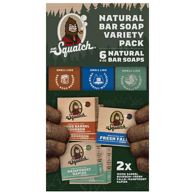 Dr. Squatch Natural Bar Soap, Variety Pack, 5 oz., 6 ct. - Image 2