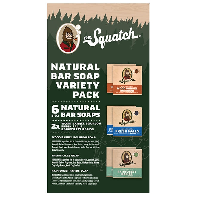Dr. Squatch Natural Bar Soap, Variety Pack, 5 oz., 6 ct. - Image 3