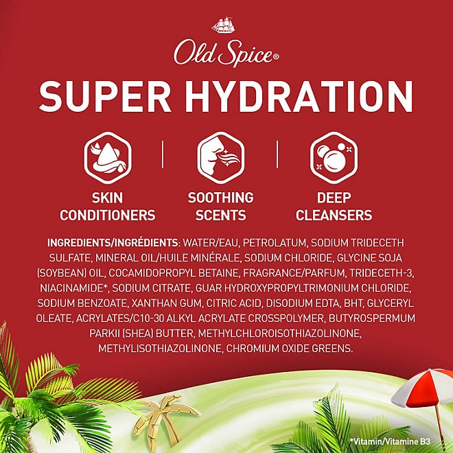 Old Spice Gentle Man's Super Hydration Body Wash, 20 fl. oz., 2pk. - Image 3