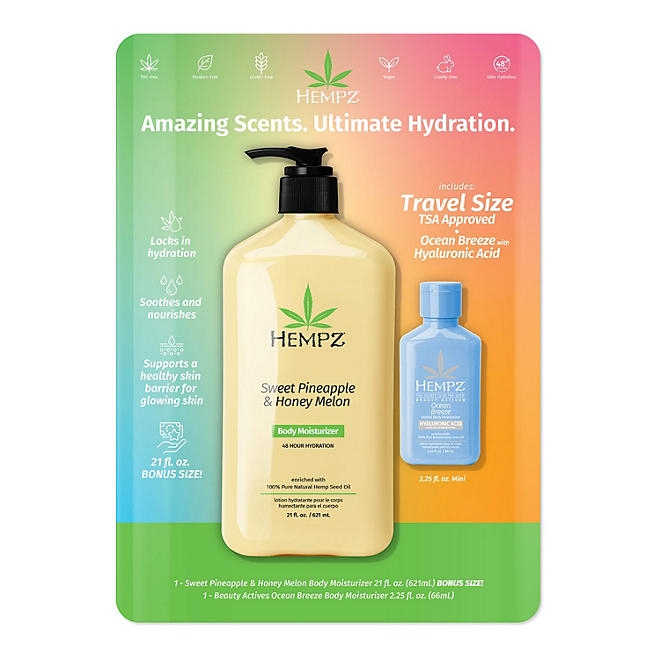 Hempz Hydrating Herbal Body Moisturizer Pack - Image 2