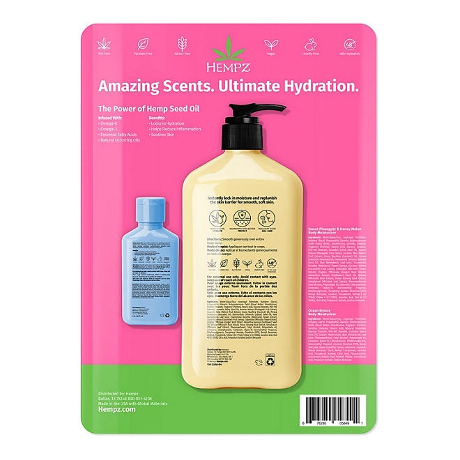Hempz Hydrating Herbal Body Moisturizer Pack - Image 3