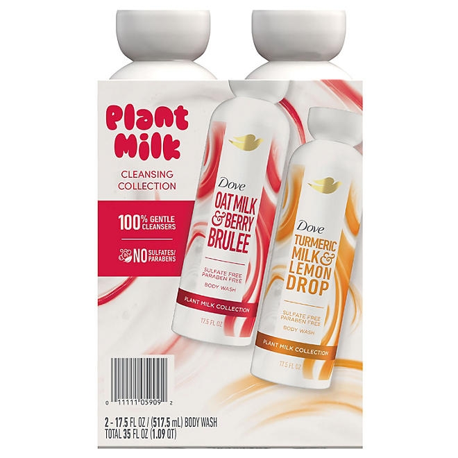 Dove Plant Milk Body Wash, 17.5 fl. oz., 2 pk. - Image 2