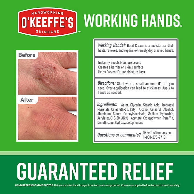 O'Keeffe's Working Hands Hand Cream, 3 oz., 3 pk. - Image 9