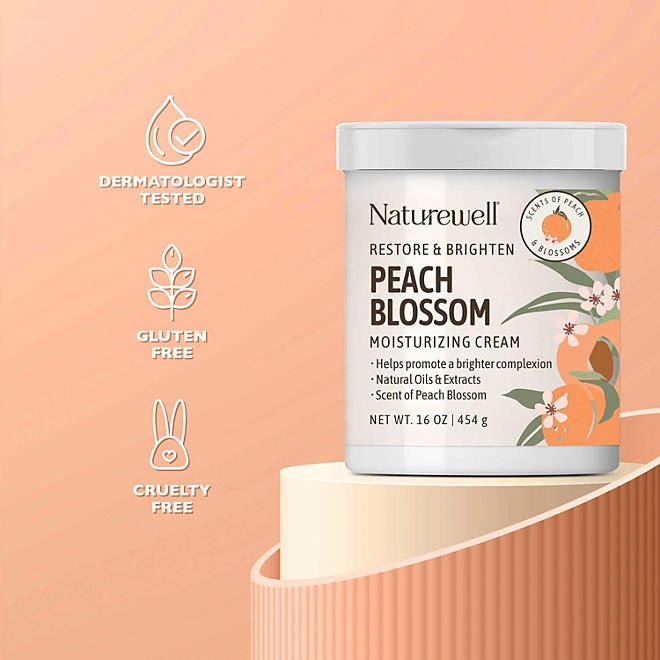 NatureWell Peach Blossom Moisturizing Cream, 16 oz., 2 pk. - Image 4