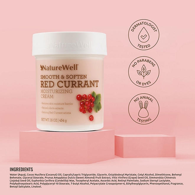 NatureWell Red Currant Moisturizing Cream, 16 oz., 2 pk. - Image 3