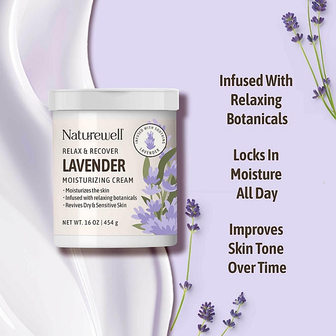 NatureWell Lavender Moisturizing Cream, 16 oz., 2 pk. - Image 4