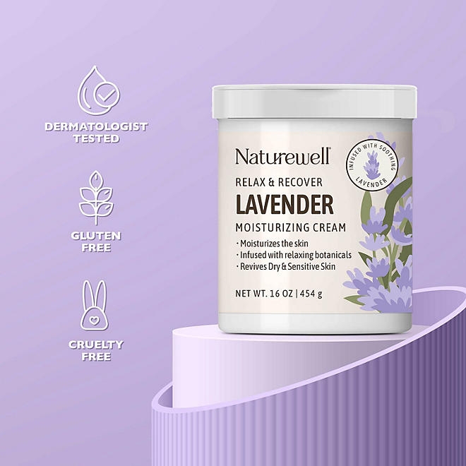 NatureWell Lavender Moisturizing Cream, 16 oz., 2 pk. - Image 5