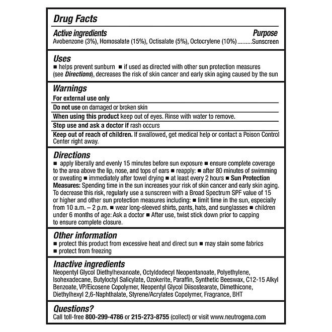 Neutrogena Beach Defense Broad Spectrum Sunscreen Stick, SPF 50+, 1.5 oz. - Image 3