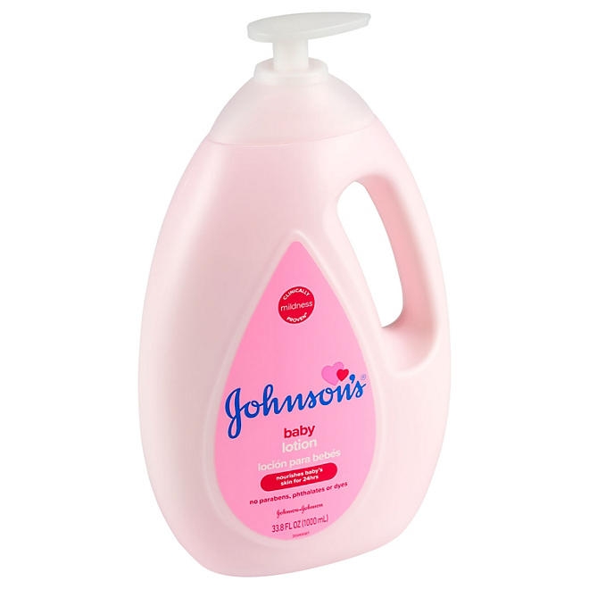 Johnson's Moisturizing Pink Baby Lotion with Coconut Oil, 33.8 fl. oz. - Image 3