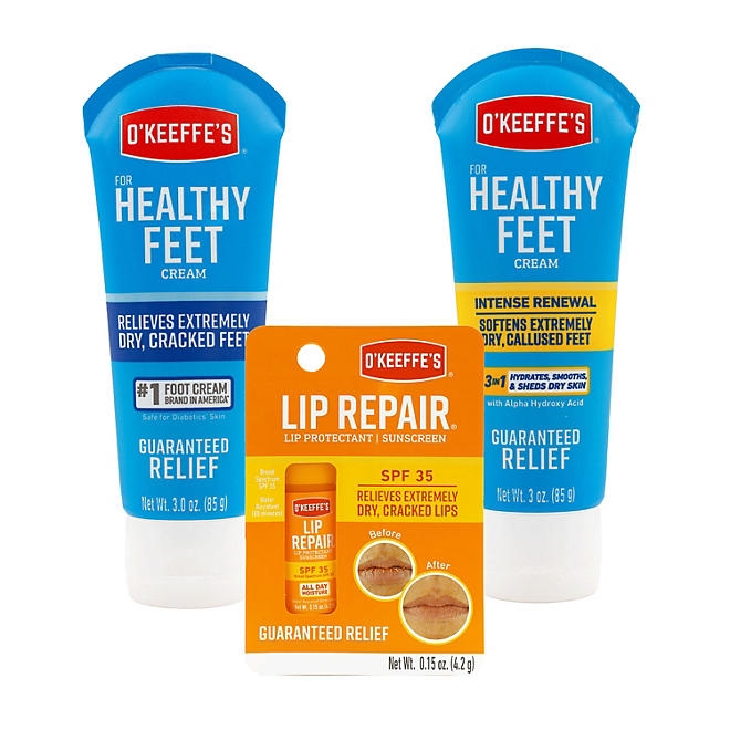 O'Keeffe's Healthy Feet and Lip Repair Variety Kit - Image 2