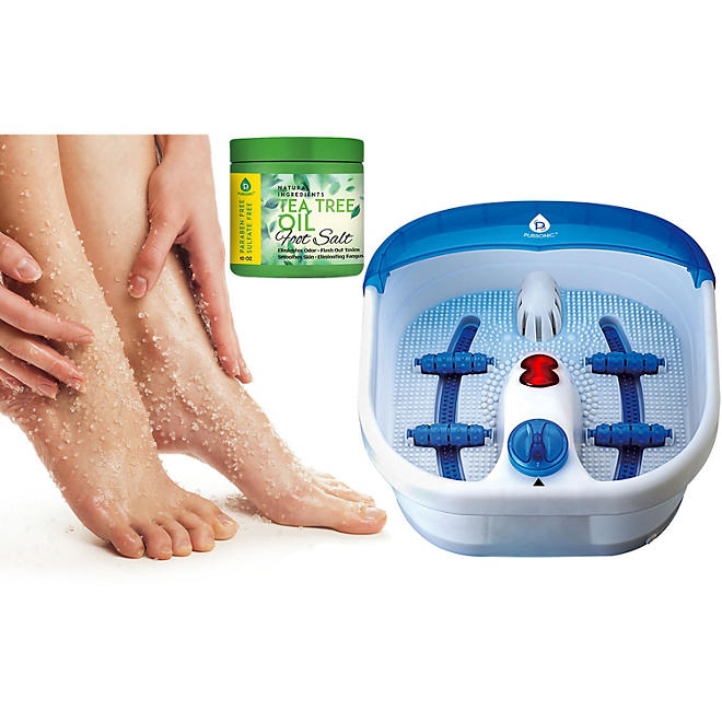 Pursonic Heated Foot Spa Massager with Tea Tree Foot Salts - Image 3