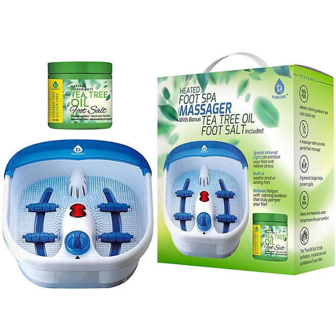 Pursonic Heated Foot Spa Massager with Tea Tree Foot Salts - Image 4