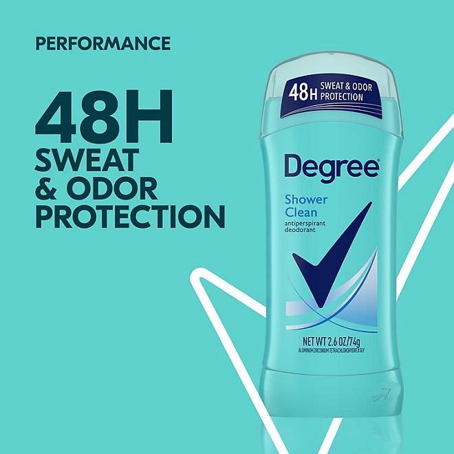 Degree Antiperspirant Deodorant, Shower Clean, 2.6 oz., 5 pk. - Image 5