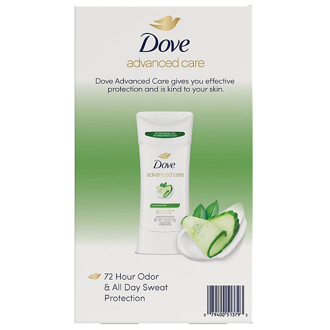 Dove Advanced Care Antiperspirant Deodorant, 2.6 oz., 4 pk. - Image 8