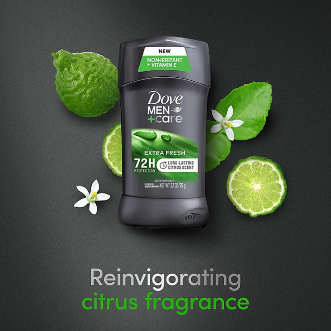 Dove Men+Care Antiperspirant Deodorant, Extra Fresh, 2.7 oz., 4 pk. - Image 5