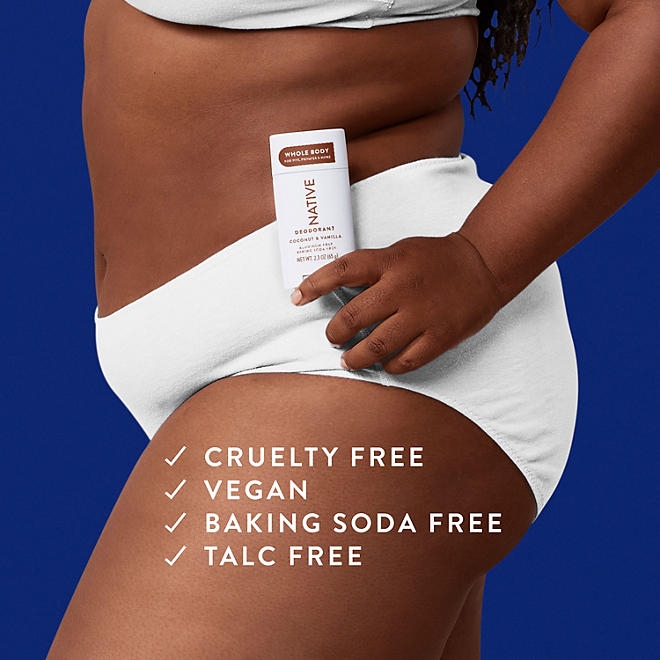 Native Whole Body Aluminum-Free Deodorant, Coconut & Vanilla, 2.3oz., 3pk. - Image 8
