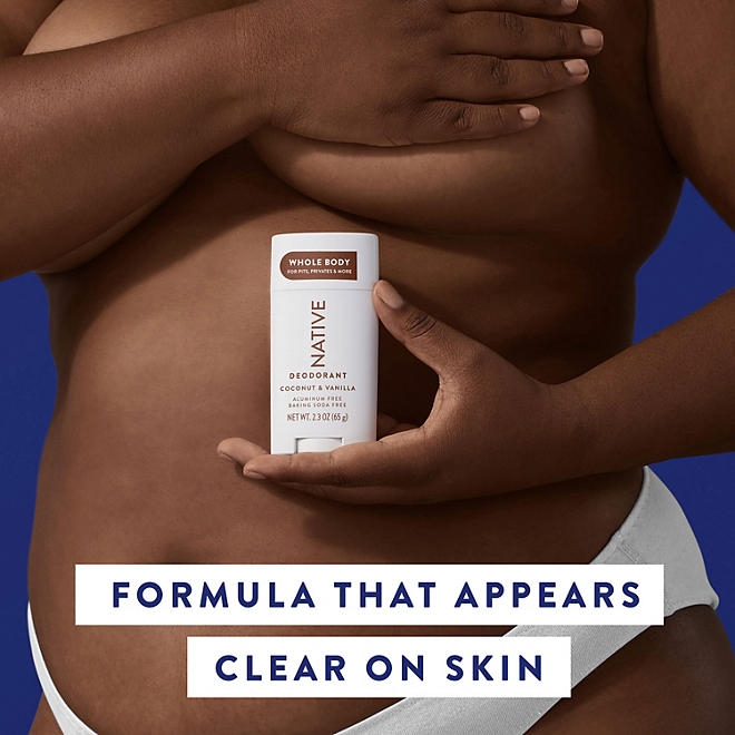 Native Whole Body Aluminum-Free Deodorant, Coconut & Vanilla, 2.3oz., 3pk. - Image 9