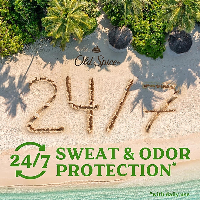 Old Spice Fiji Antiperspirant Deodorant, Palm Tree + Coconut, 2.6 oz., 4 pk. - Image 7