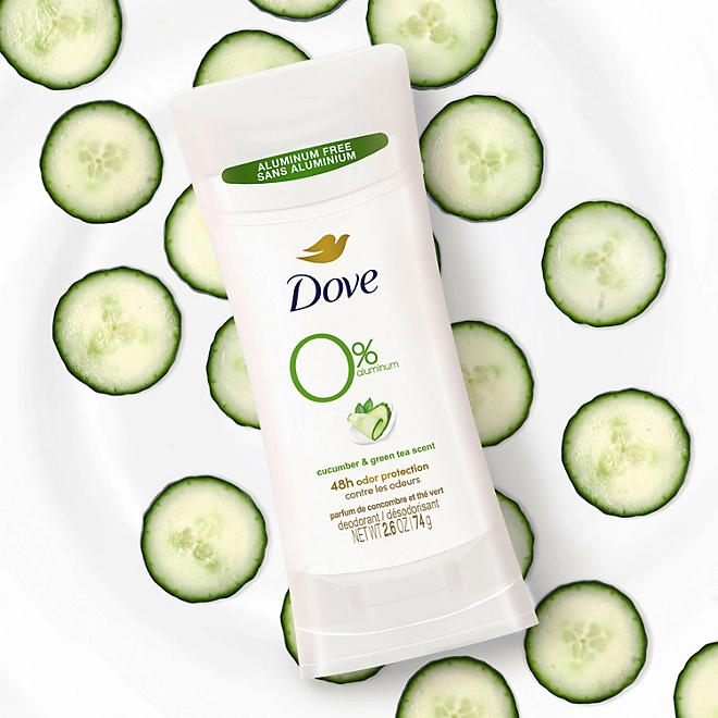 Dove 0% Aluminum Deodorant, Cucumber and Green Tea., 2.6 oz., 4 pk. - Image 7