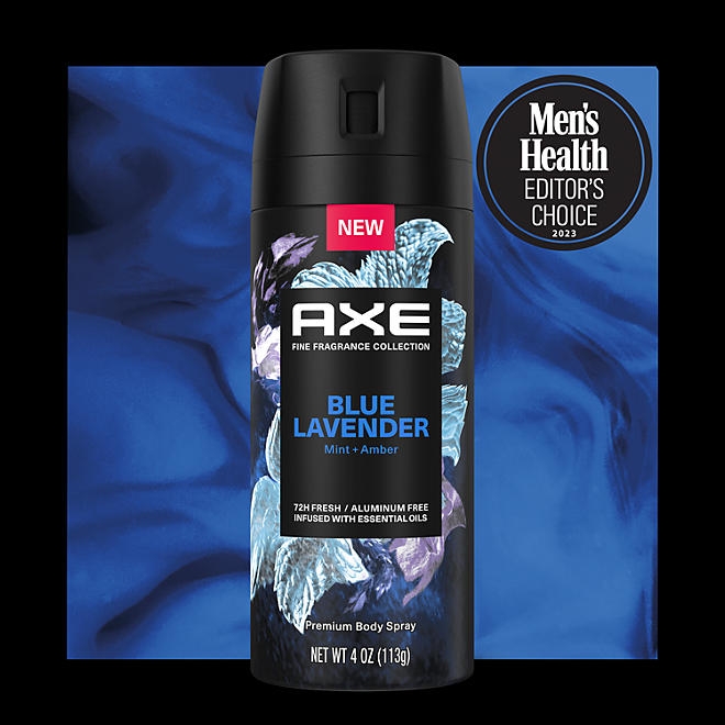AXE Premium Deodorant Body Spray, Blue Lavender, 4 oz., 3 pk. - Image 4