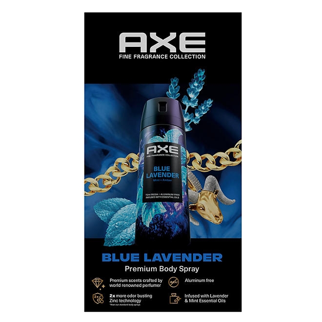 AXE Premium Deodorant Body Spray, Blue Lavender, 4 oz., 3 pk. - Image 10