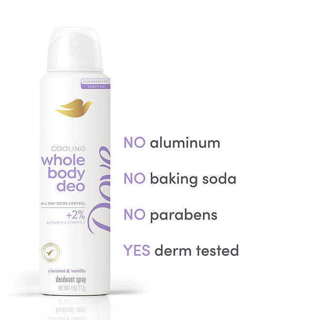 Dove Whole Body Cooling Deodorant Spray, 4 oz., 2 pk. - Image 8