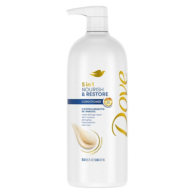 Dove Nourish & Restore 5-in-1 Conditioner, 33.8 fl. oz. - Image 2