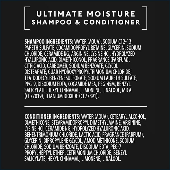 TRESemmé Ultimate Moisture Shampoo & Conditioner, 39 fl. oz., 2 pk. - Image 3