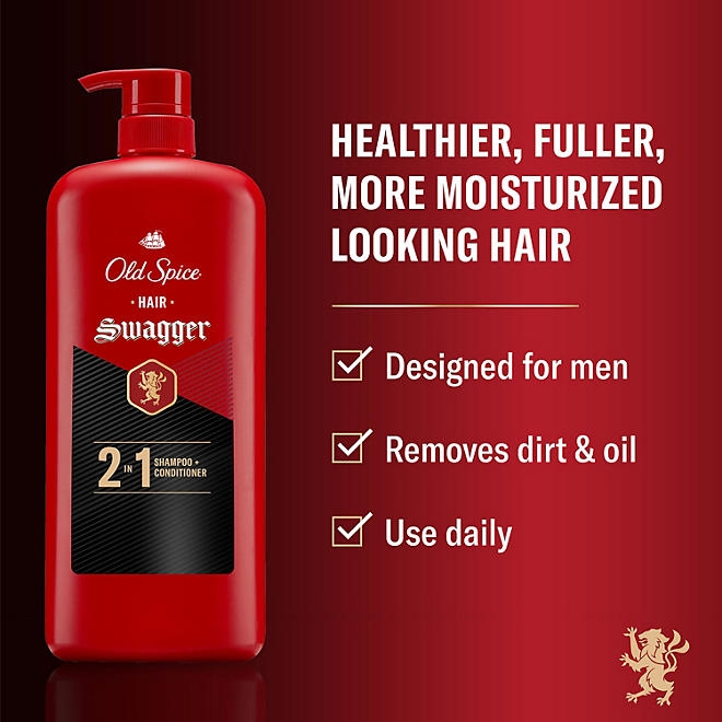 Old Spice Swagger 2-in-1 Shampoo and Conditioner, 39.9 fl. oz. - Image 4
