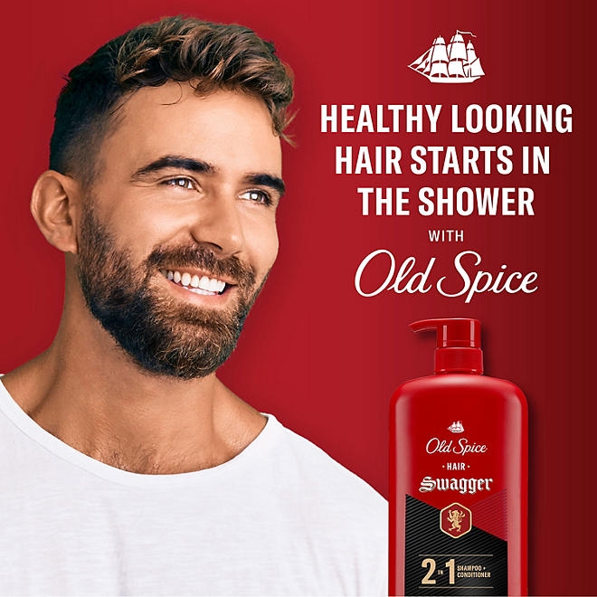 Old Spice Swagger 2-in-1 Shampoo and Conditioner, 39.9 fl. oz. - Image 8