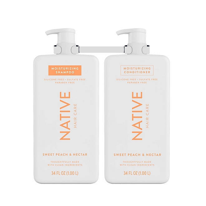Native Sweet Peach & Nectar Shampoo & Conditioner, 34 fl. oz., 2pk. - Image 8