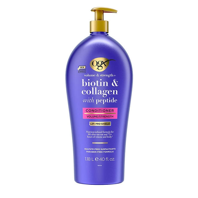 OGX Volume & Strength + Biotin & Collagen Conditioner, 40 fl. oz. - Image 2