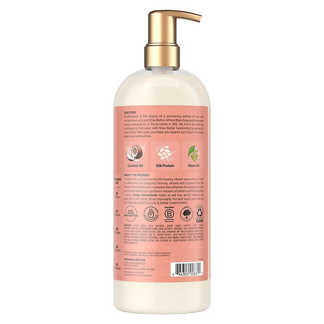 Shea Moisture Coconut Hibiscus Shampoo, 34 fl. oz. - Image 9