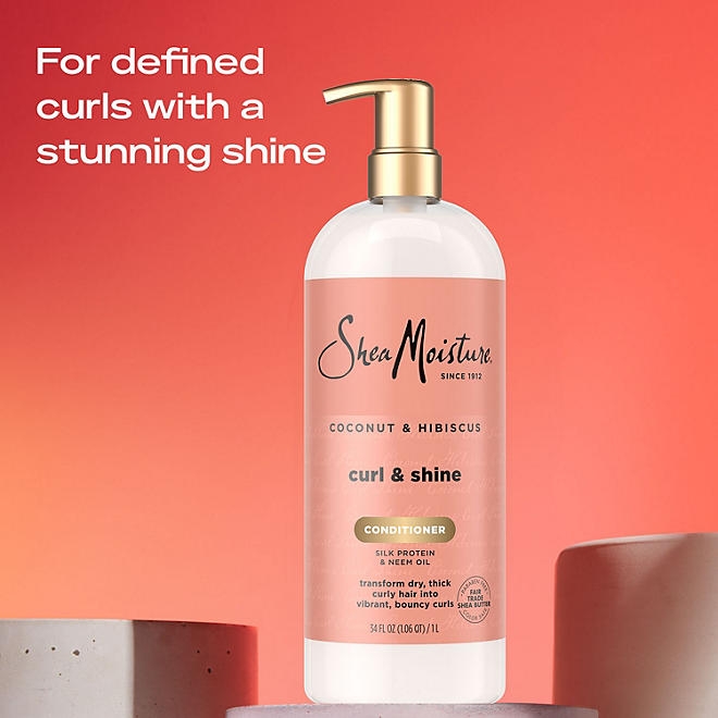 Shea Moisture Coconut Hibiscus Conditioner, 34 fl. oz. - Image 4