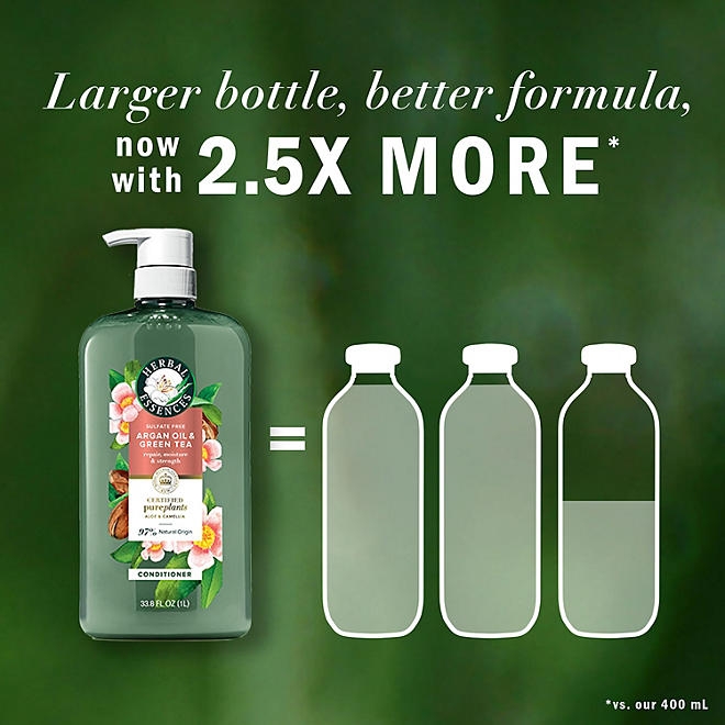 Herbal Essences Argan Oil & Green Tea Conditioner, 33.8 fl. oz. - Image 3