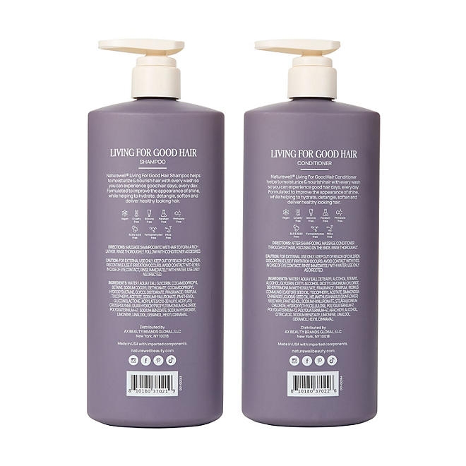 NatureWell Living For Good Shampoo & Conditioner, 24 fl. oz., 2 pk. - Image 8