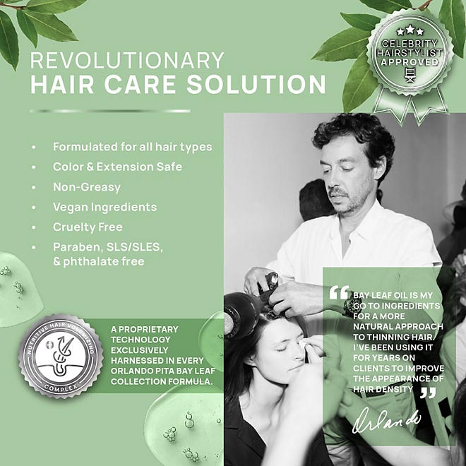 Orlando Pita Bay Leaf Peptide Conditioner, 16.9 fl. oz. - Image 4