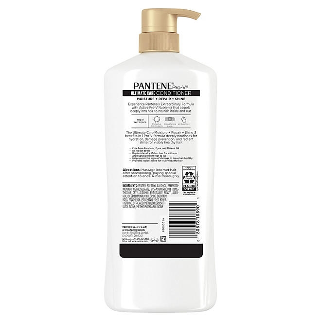 Pantene Pro-V Ultimate Care 3-in-1 Conditioner, 38.2 fl. oz. - Image 4