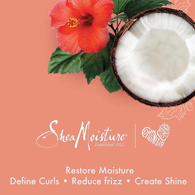 Shea Moisture Curl Enhancing Smoothie Hair Cream, Coconut and Hibiscus, 20 oz. - Image 4