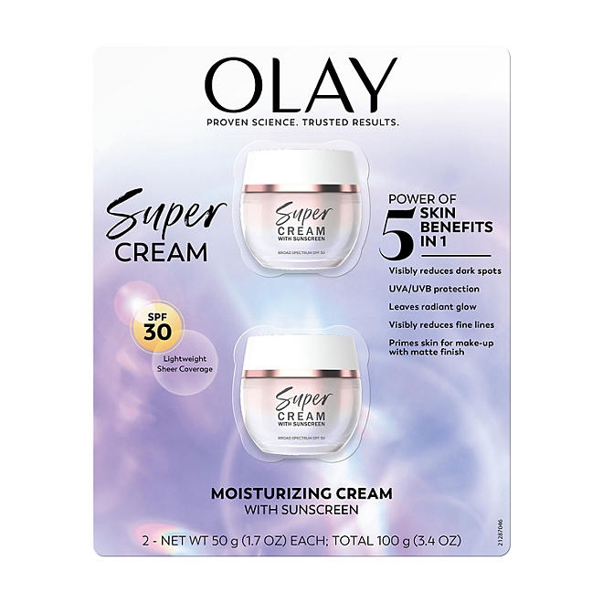 Olay Super Cream with Sunscreen, SPF 30, 1.7 oz., 2 pk. - Image 10