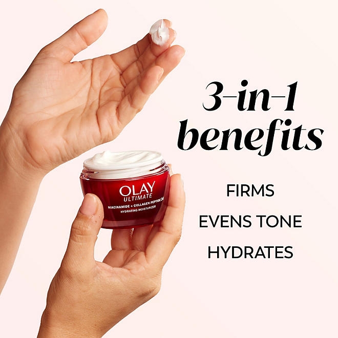Olay Ultimate 3-in-1 Hydrating Moisturizer, 1.7 oz., 2 pk. - Image 4