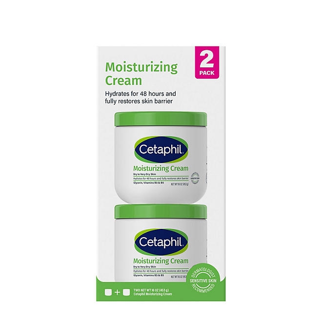 Cetaphil Moisturizing Cream, 16 oz., 2 pk. - Image 2